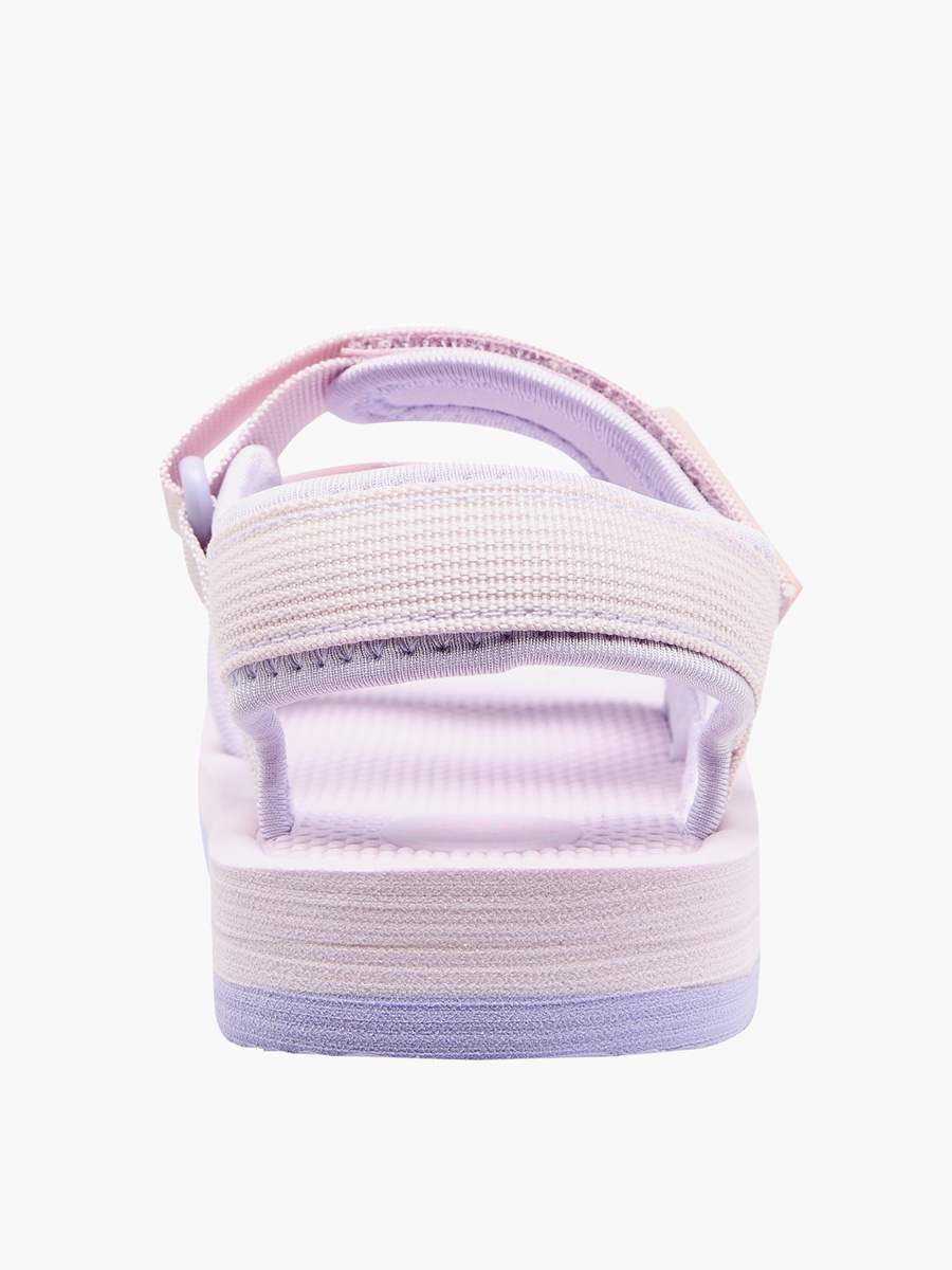 Logo Detail Sandals with Hook and Loop Closure