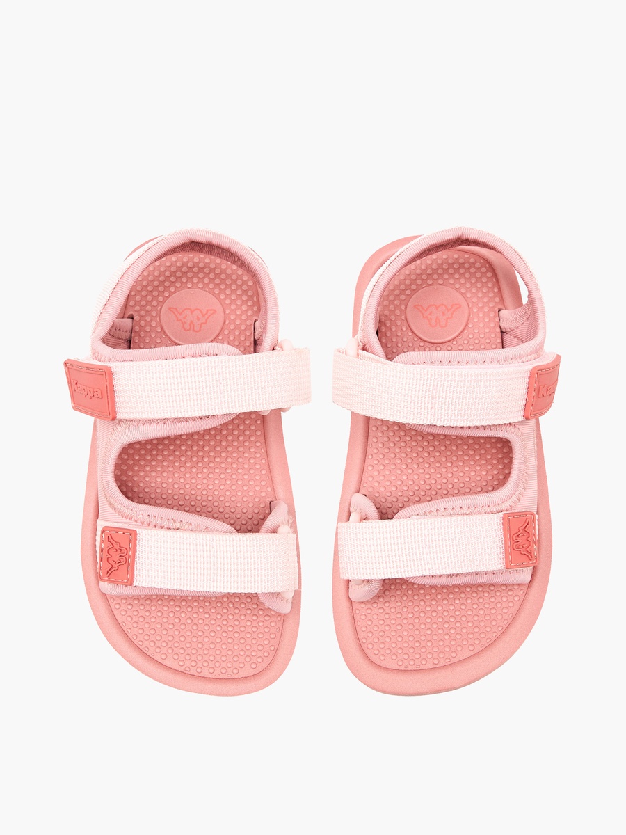 Logo Detail Sandals with Hook and Loop Closure