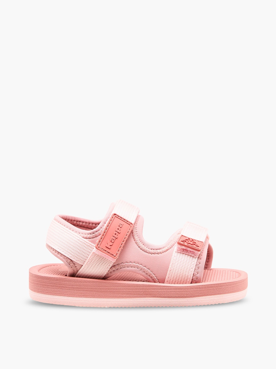 Logo Detail Sandals with Hook and Loop Closure