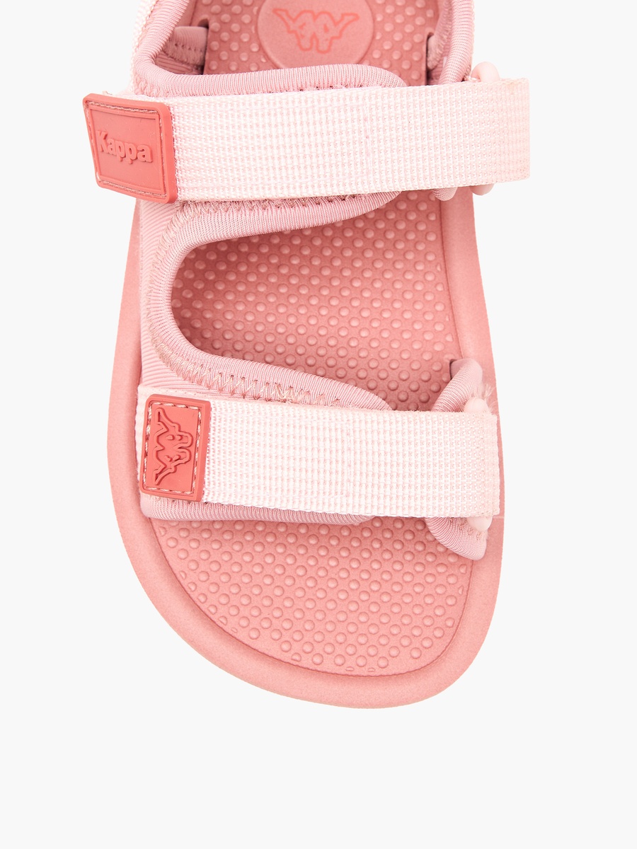 Logo Detail Sandals with Hook and Loop Closure