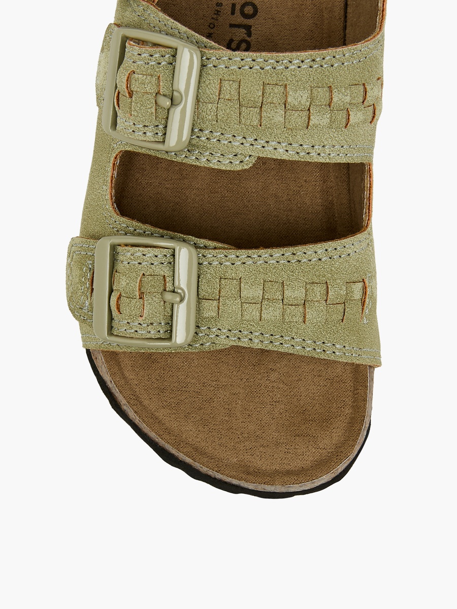 Boys Buckle Detail Hook and Loop Sandals
