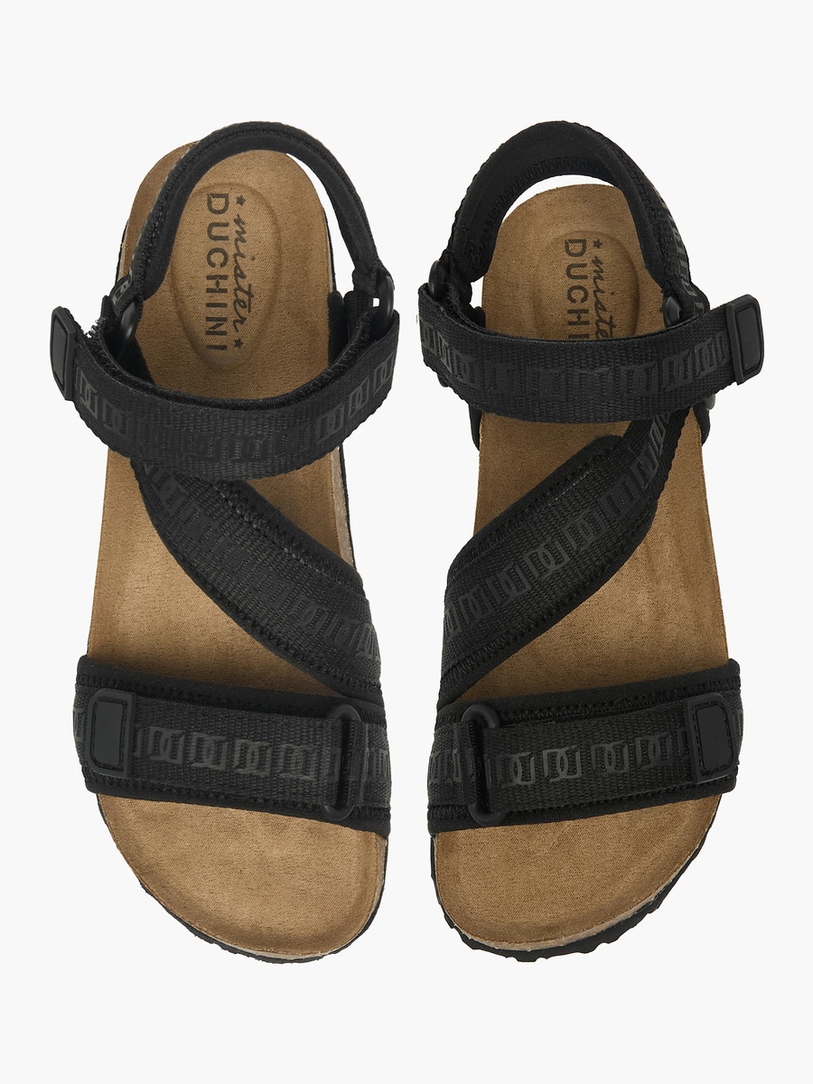 Boys Textured Hook and Loop Strap Sandals