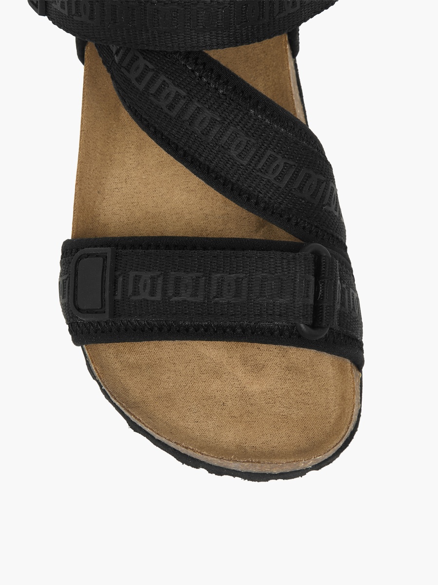 Boys Textured Hook and Loop Strap Sandals
