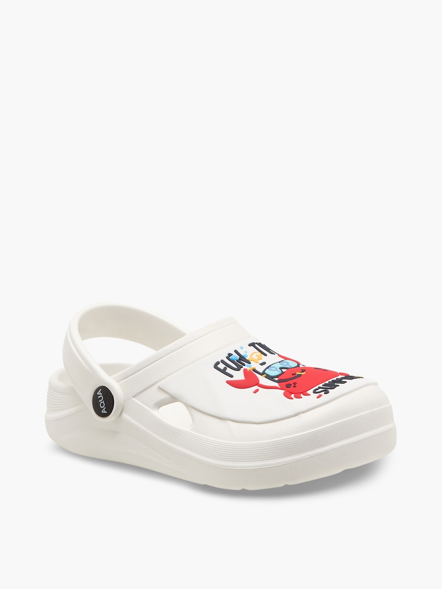 Boys Crab Print Clogs