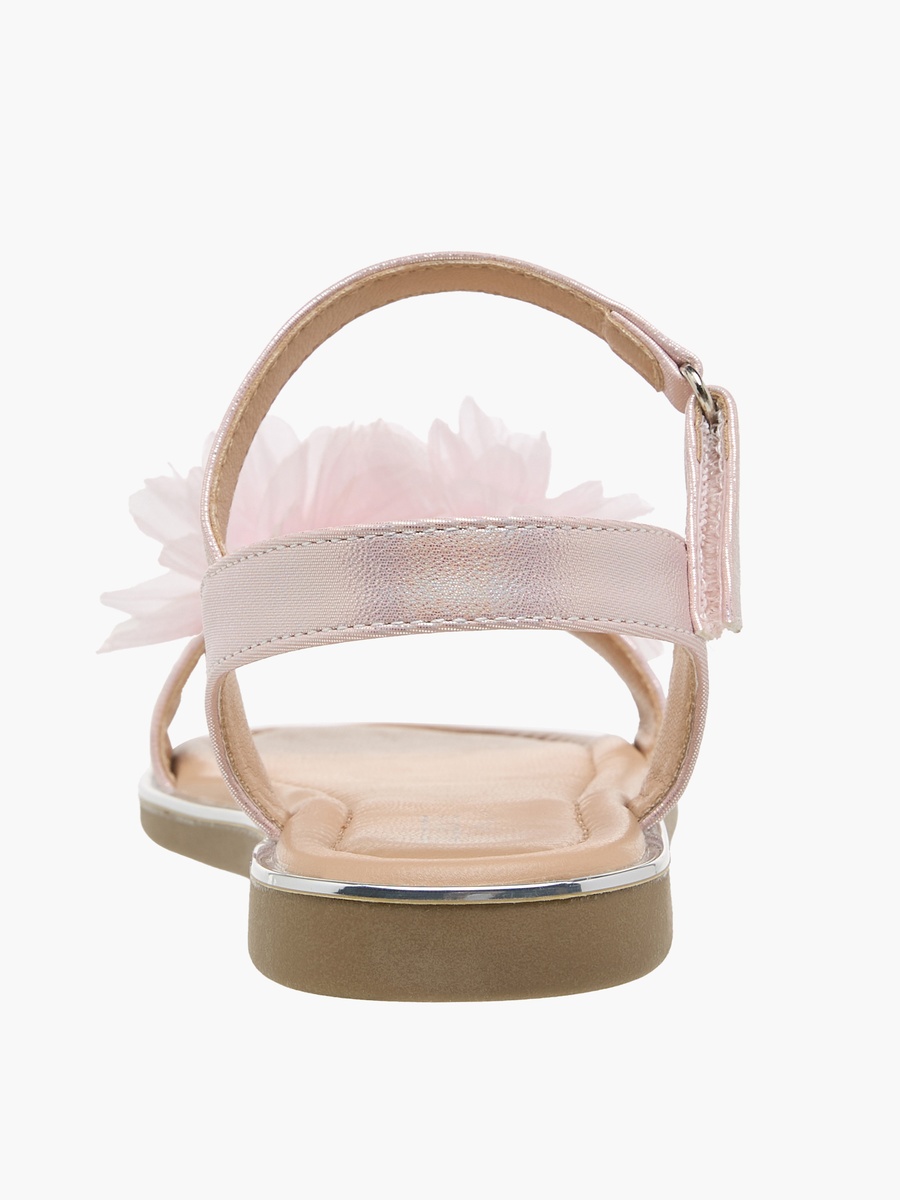 Girls Hook and Loop Flat Sandals