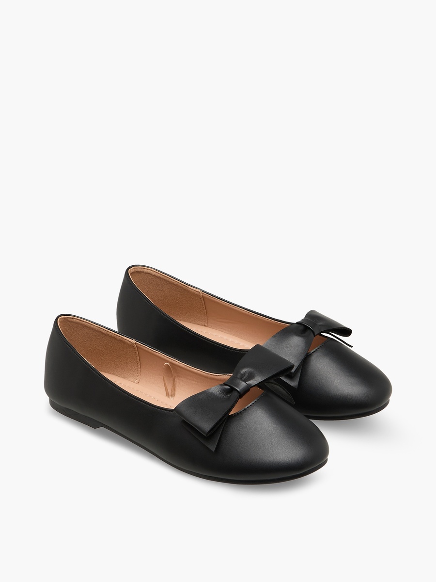 Girls Bow Detail Ballerina Shoes
