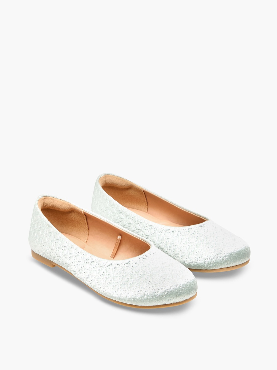 Girls Quilted Ballerina Shoes