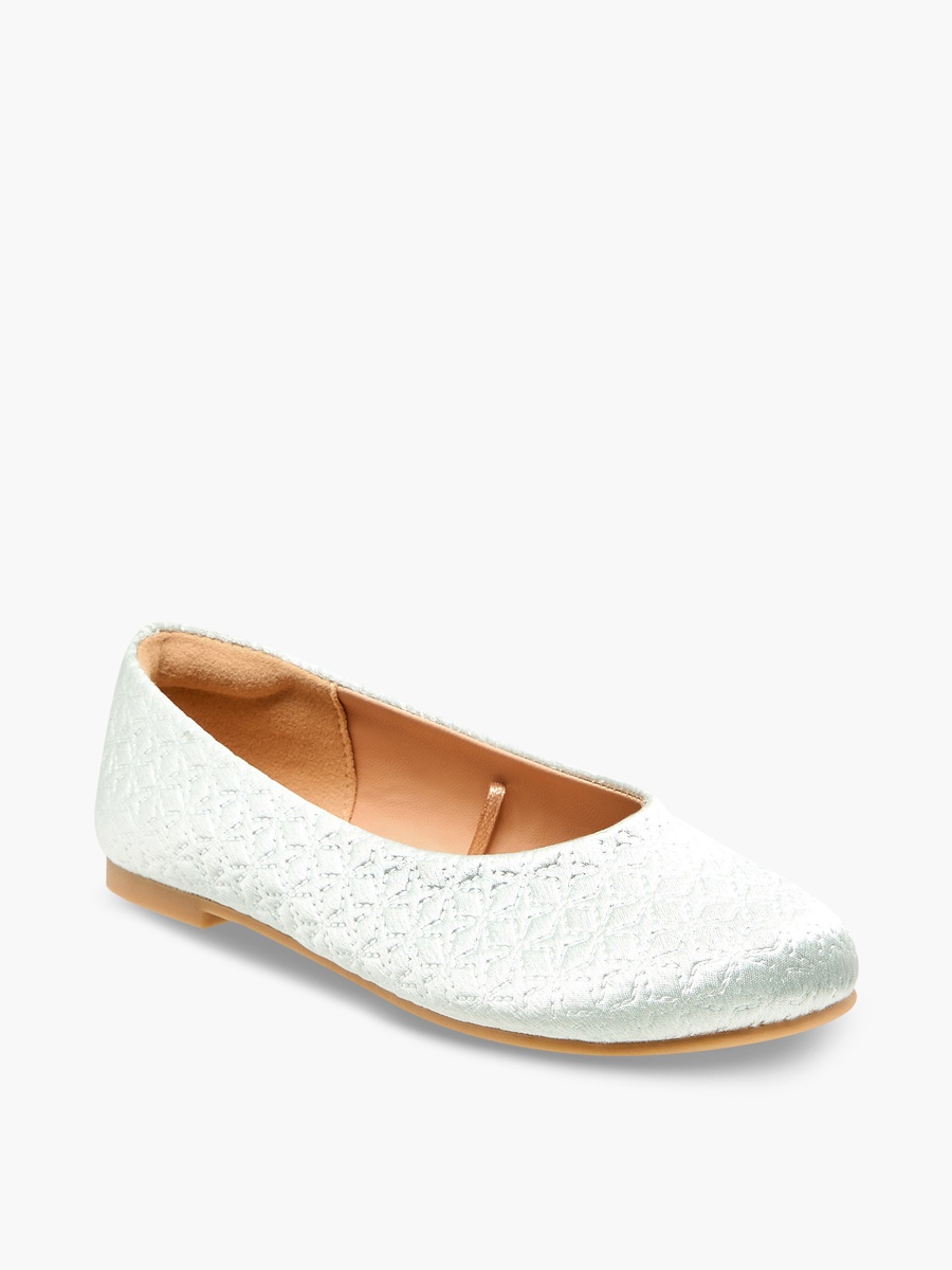 Girls Quilted Ballerina Shoes