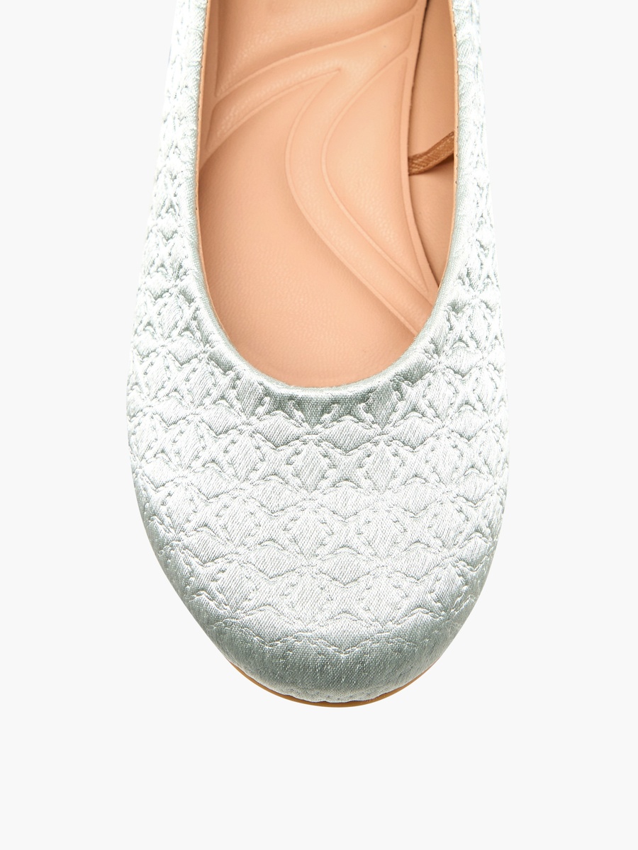 Girls Quilted Ballerina Shoes