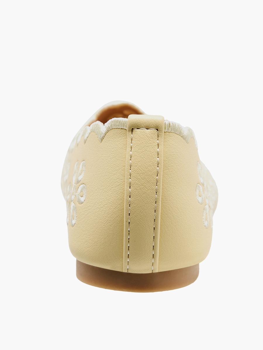 Girls Embroidered Ballerina Shoes