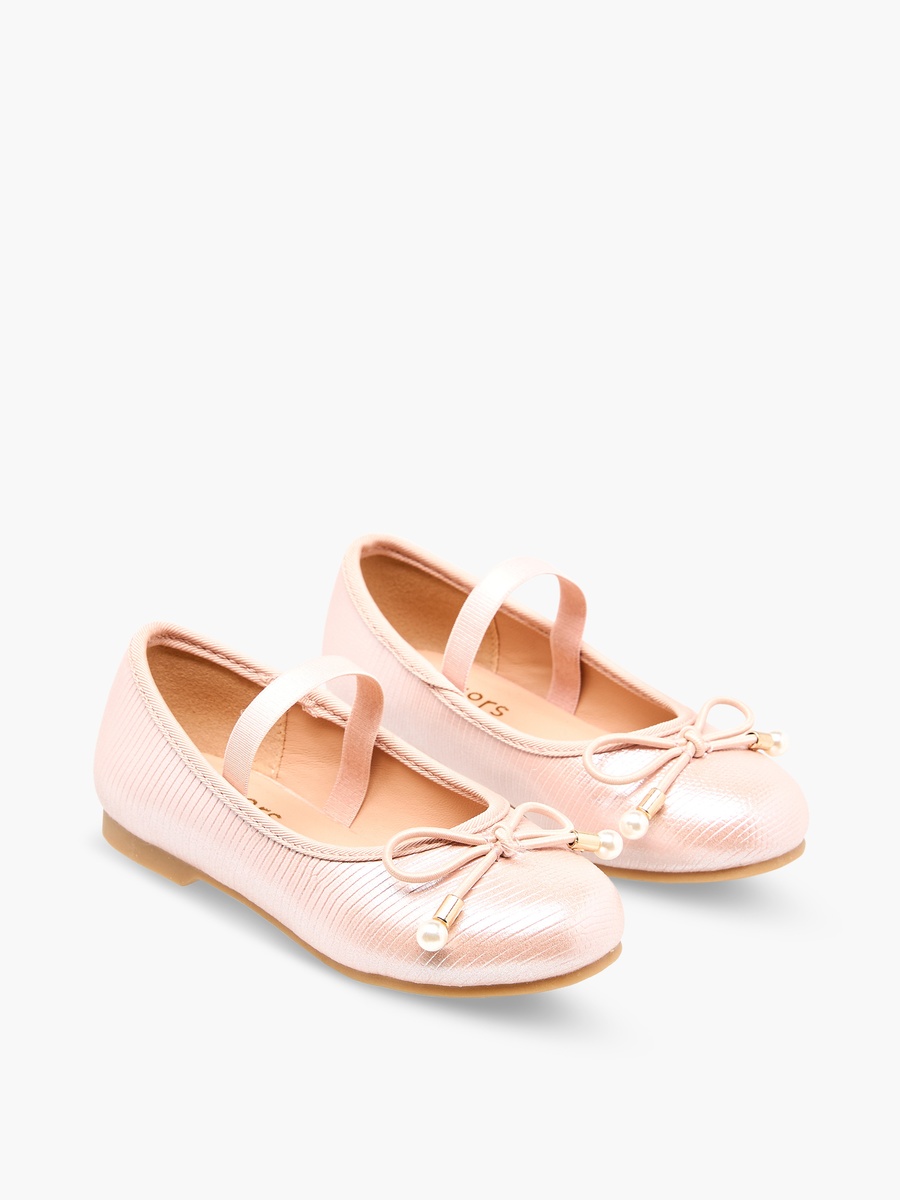 Girls Bow Detail Ballerina Shoes