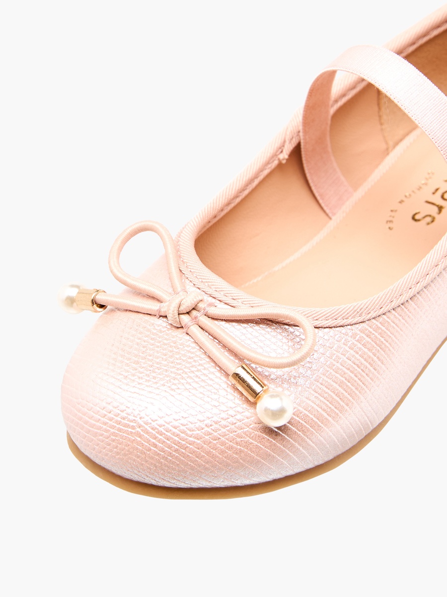 Girls Bow Detail Ballerina Shoes
