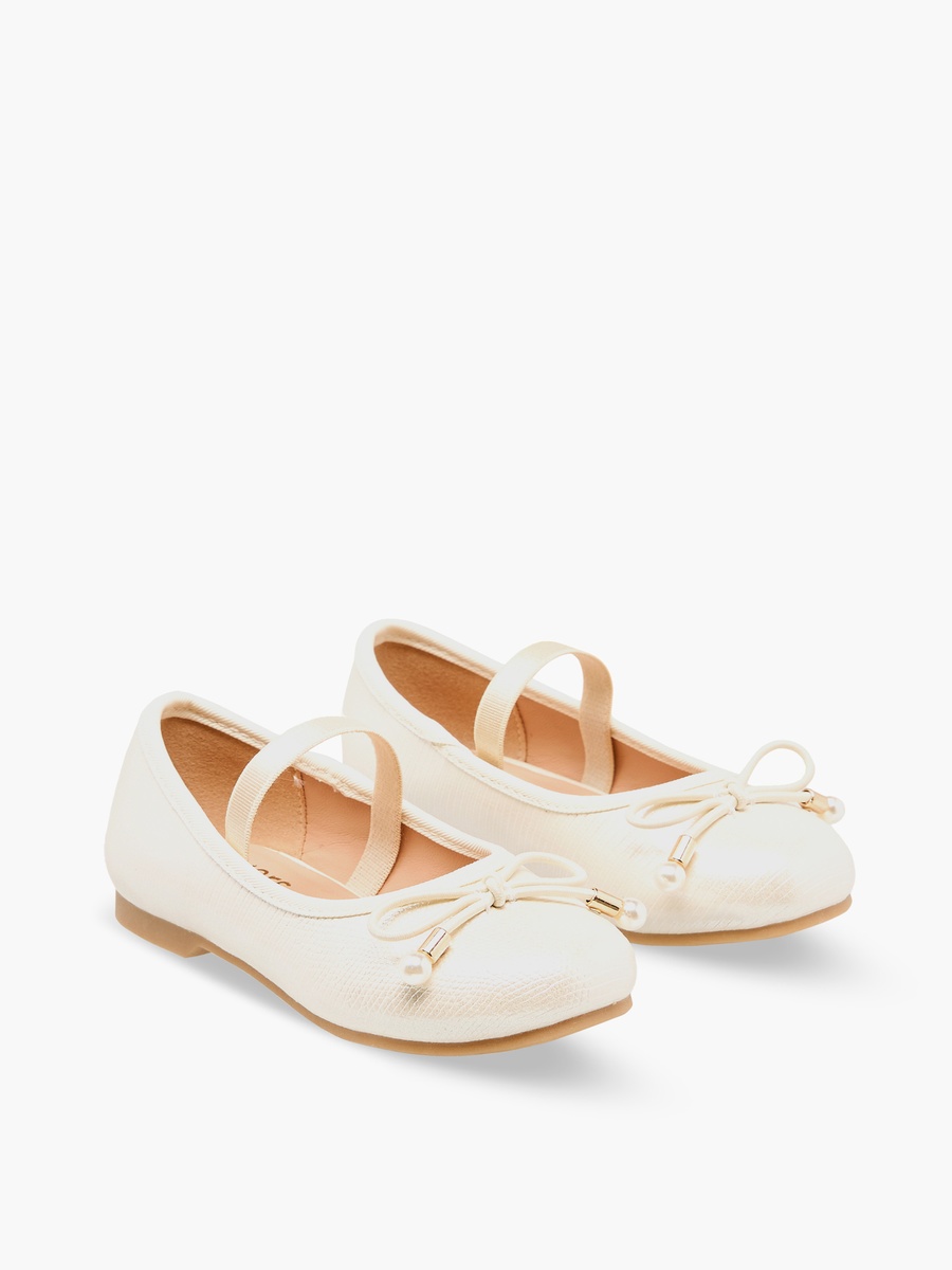 Girls Bow Detail Ballerina Shoes