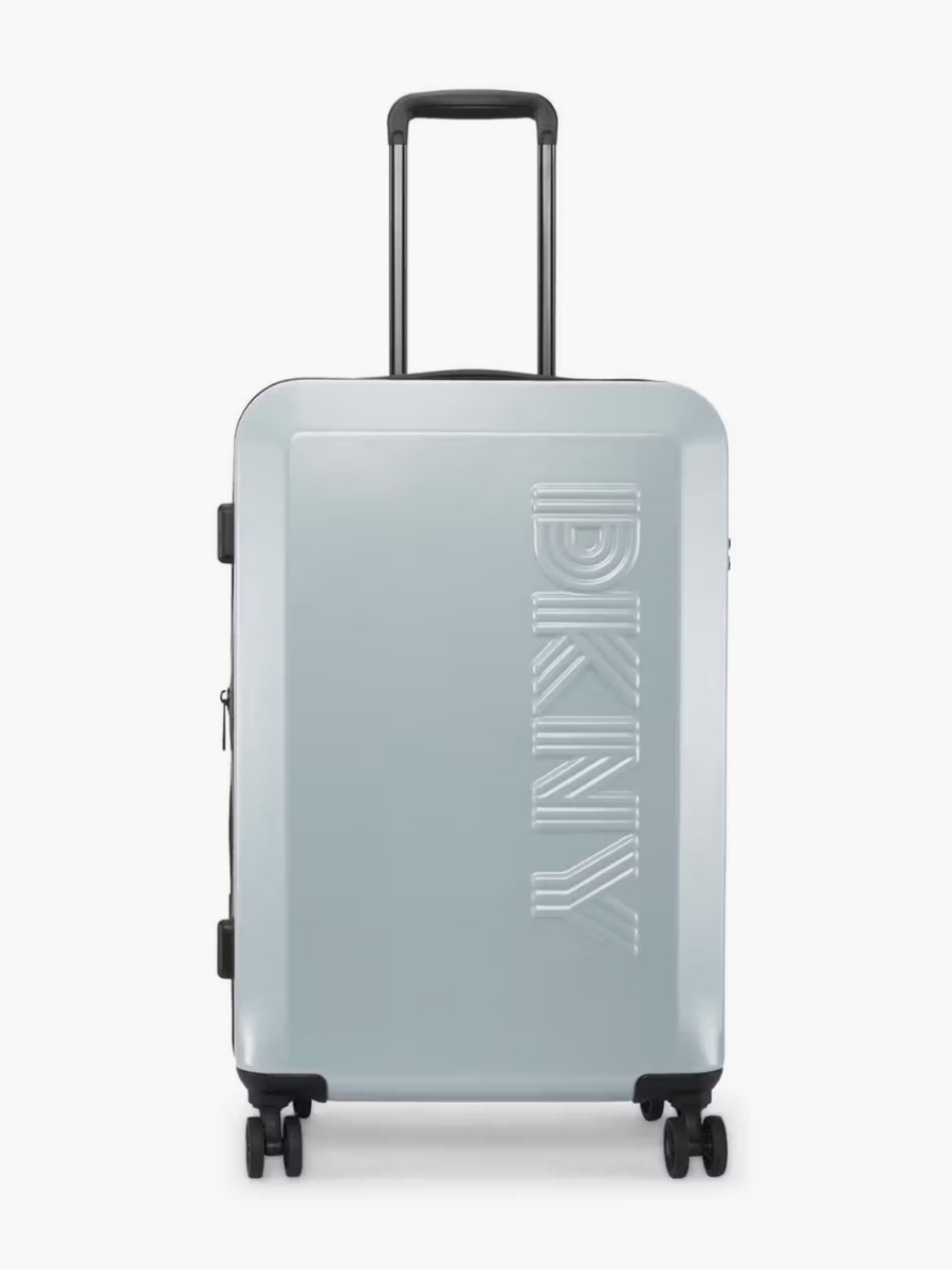 Logo Embossed Hardcase Luggage Trolley with Retractable Handle - 24 inches Check-In Bag