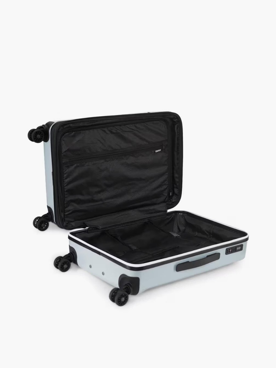 Logo Embossed Hardcase Luggage Trolley with Retractable Handle - 24 inches Check-In Bag