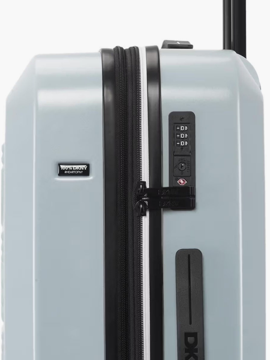Logo Embossed Hardcase Luggage Trolley with Retractable Handle - 24 inches Check-In Bag