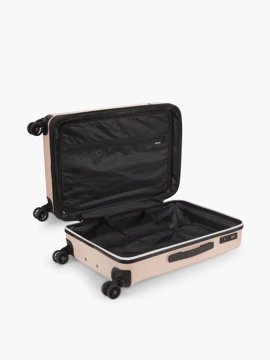 Logo Embossed Hardcase Luggage Trolley with Retractable Handle - 24 inches Check-In Bag