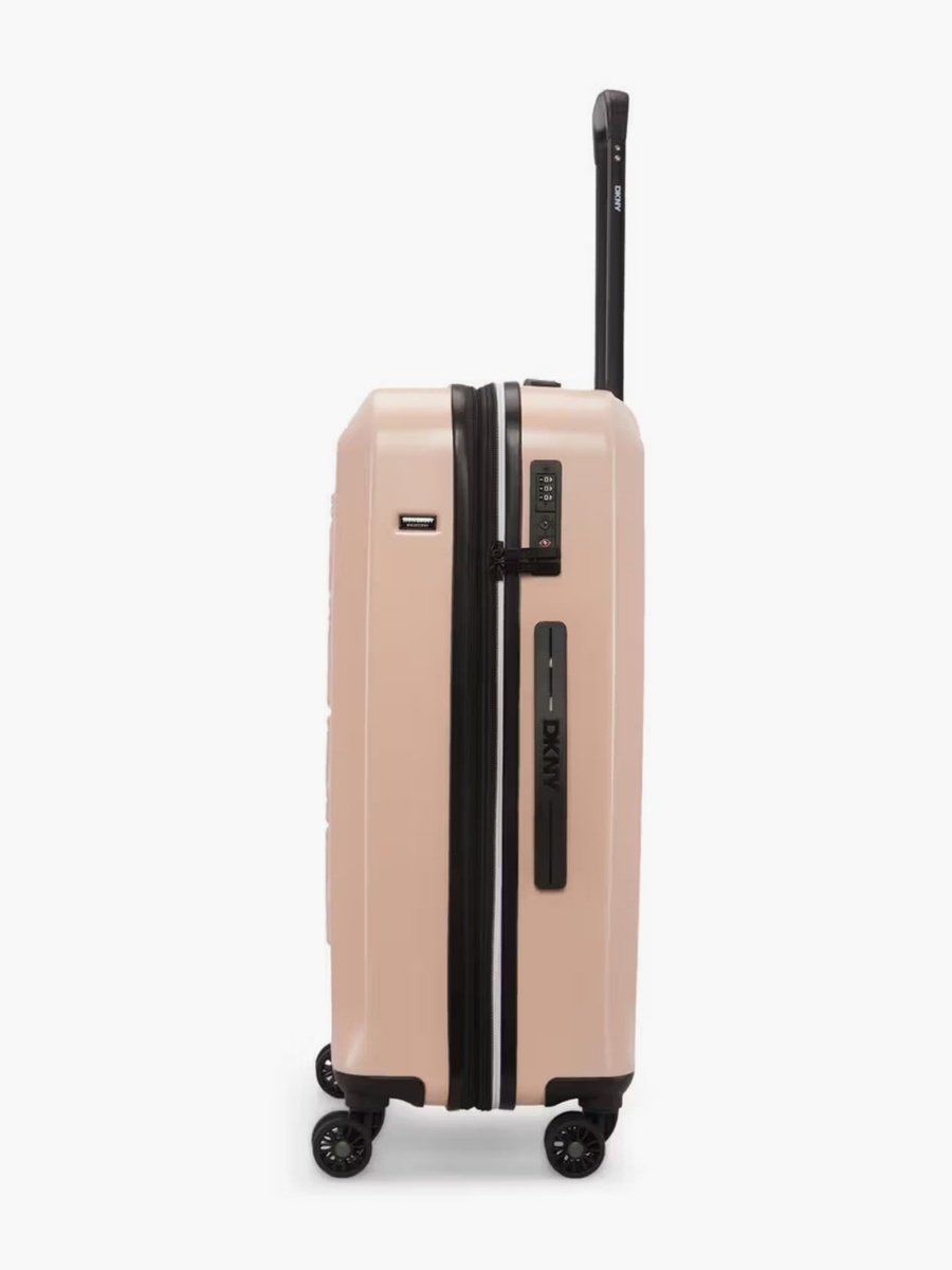 Logo Embossed Hardcase Luggage Trolley with Retractable Handle - 24 inches Check-In Bag