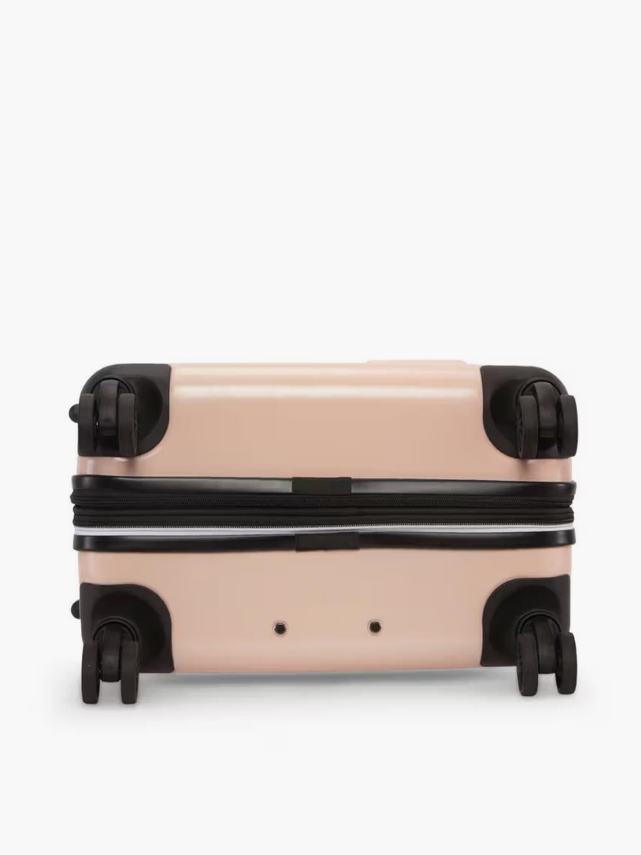Logo Embossed Hardcase Luggage Trolley with Retractable Handle - 24 inches Check-In Bag