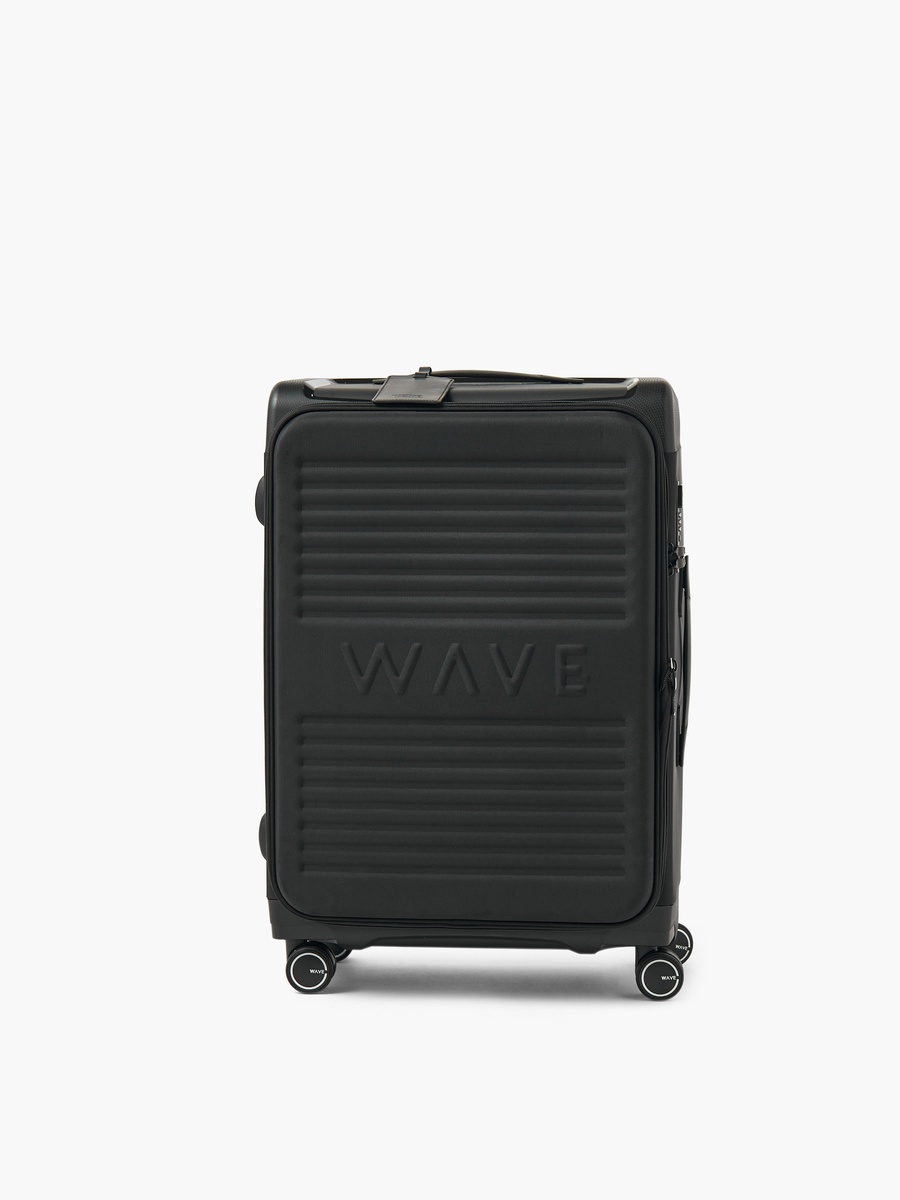 Textured Softcase Luggage Trolley with Retractable Handle - 24 inches Check-In Bag