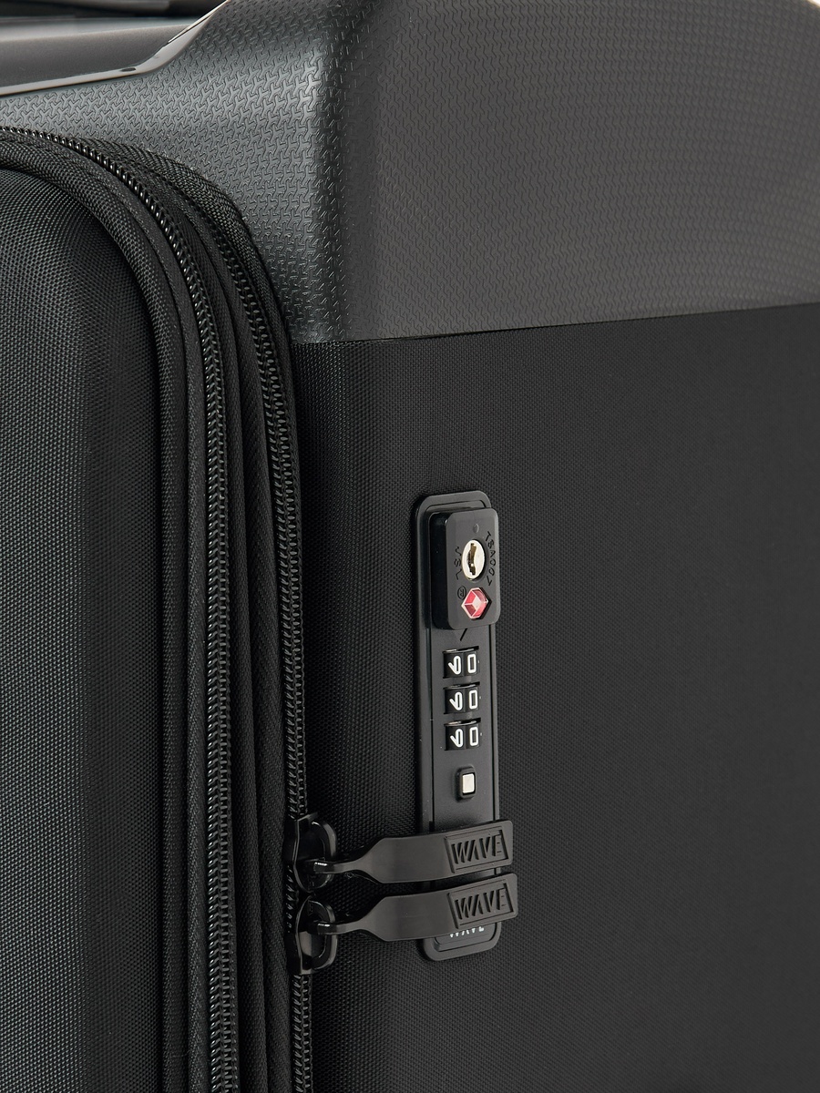 Textured Softcase Luggage Trolley with Retractable Handle - 24 inches Check-In Bag
