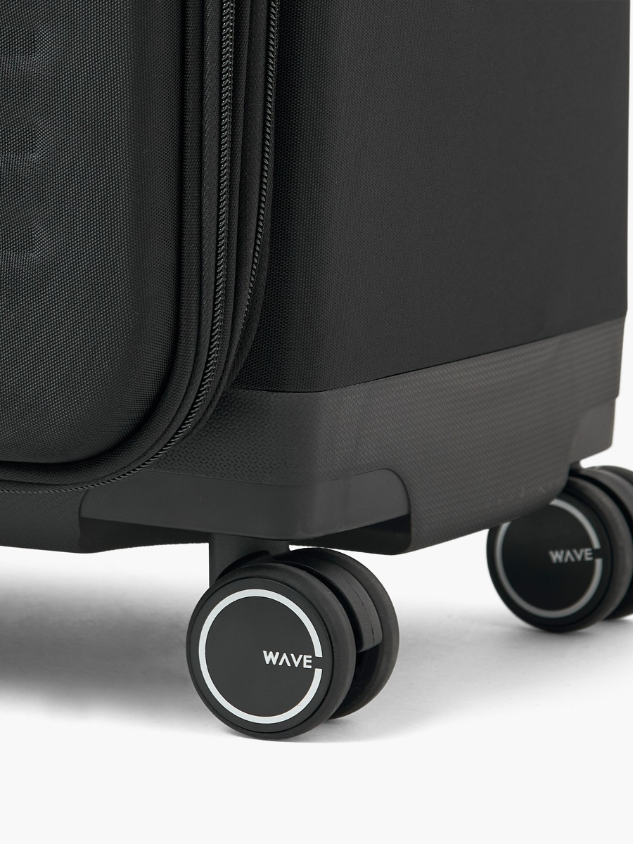 Textured Softcase Luggage Trolley with Retractable Handle - 24 inches Check-In Bag