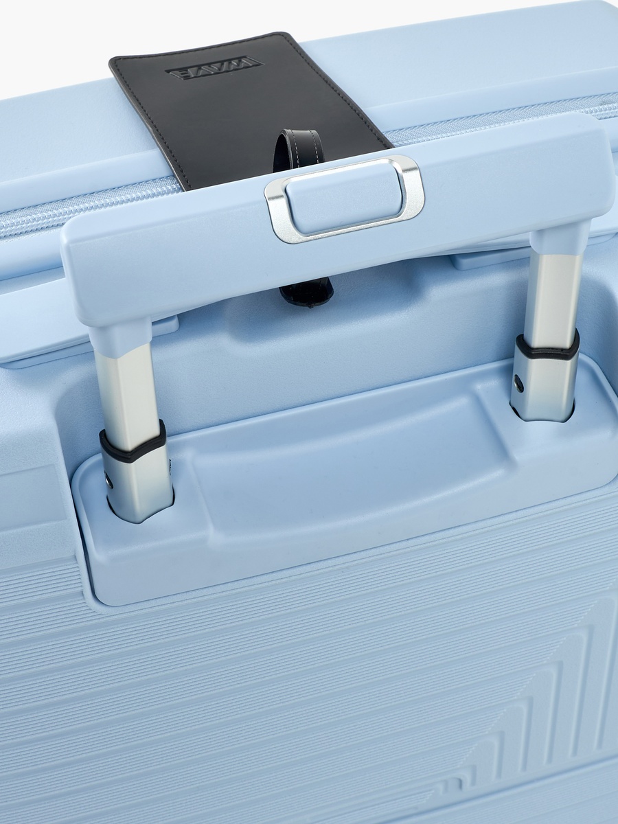 Textured Hardcase Luggage Trolley with Retractable Handle - 24 inches Check-In Bag