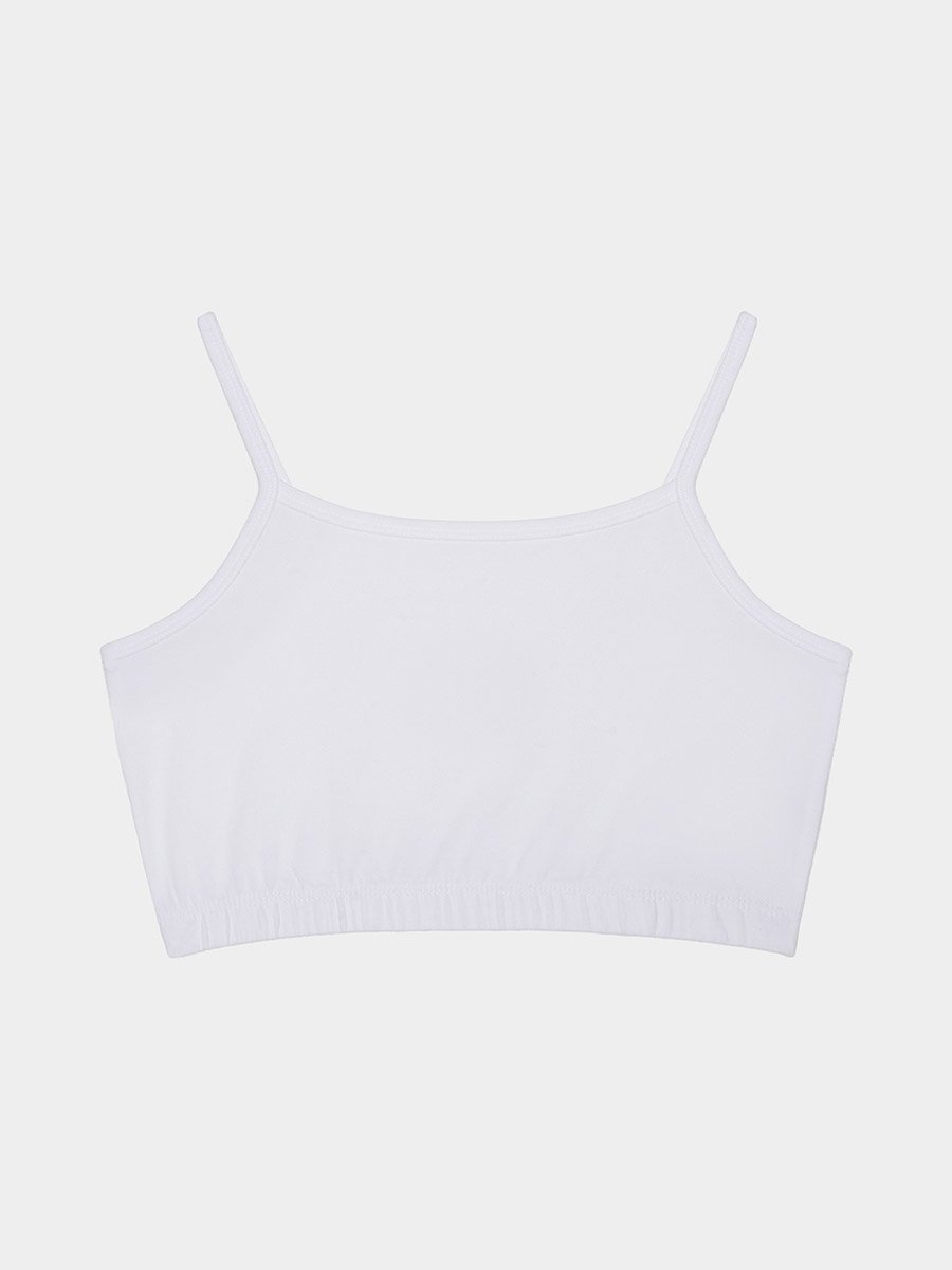 Girls Pack of 3 Sports Bra with Elasticated Straps and Waist