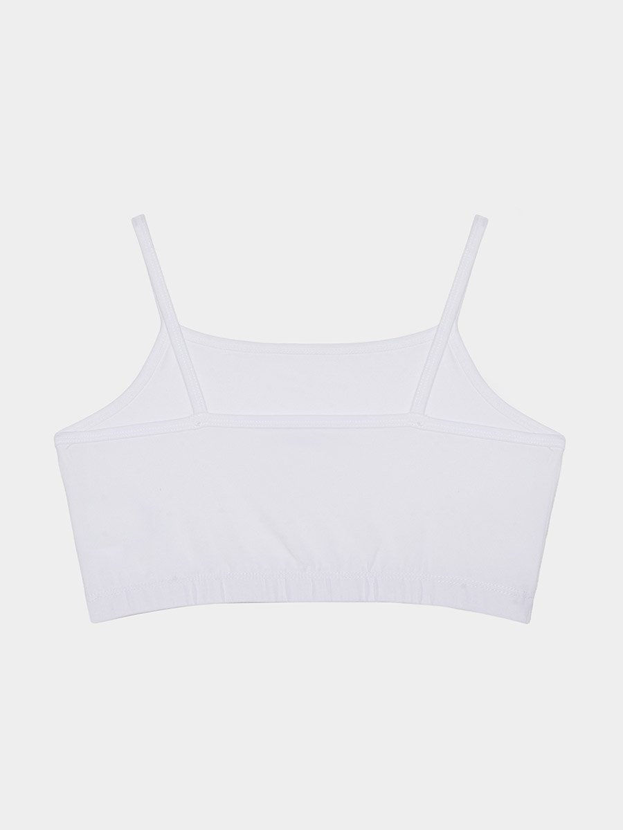 Girls Pack of 3 Sports Bra with Elasticated Straps and Waist