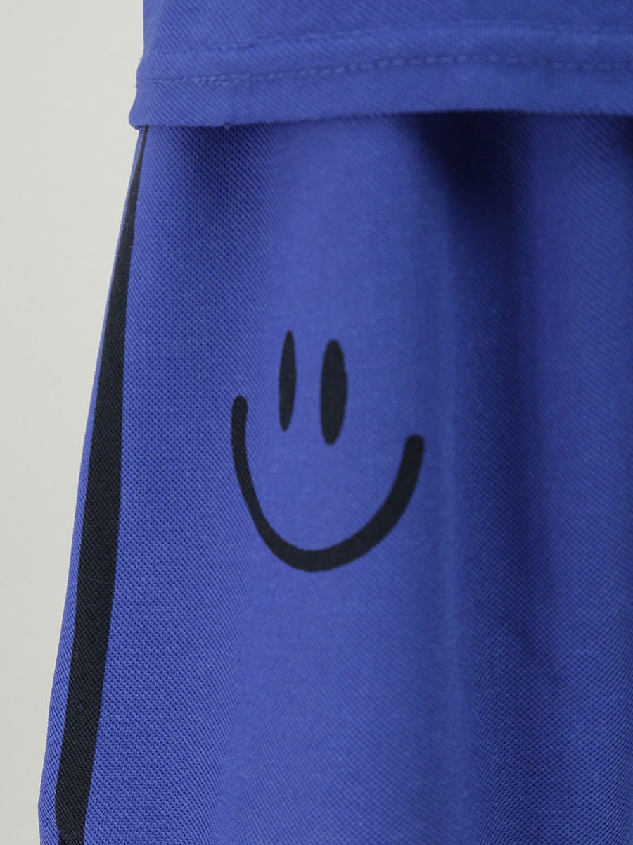 Kids Blue Graphic Print T-Shirt and Shorts Set