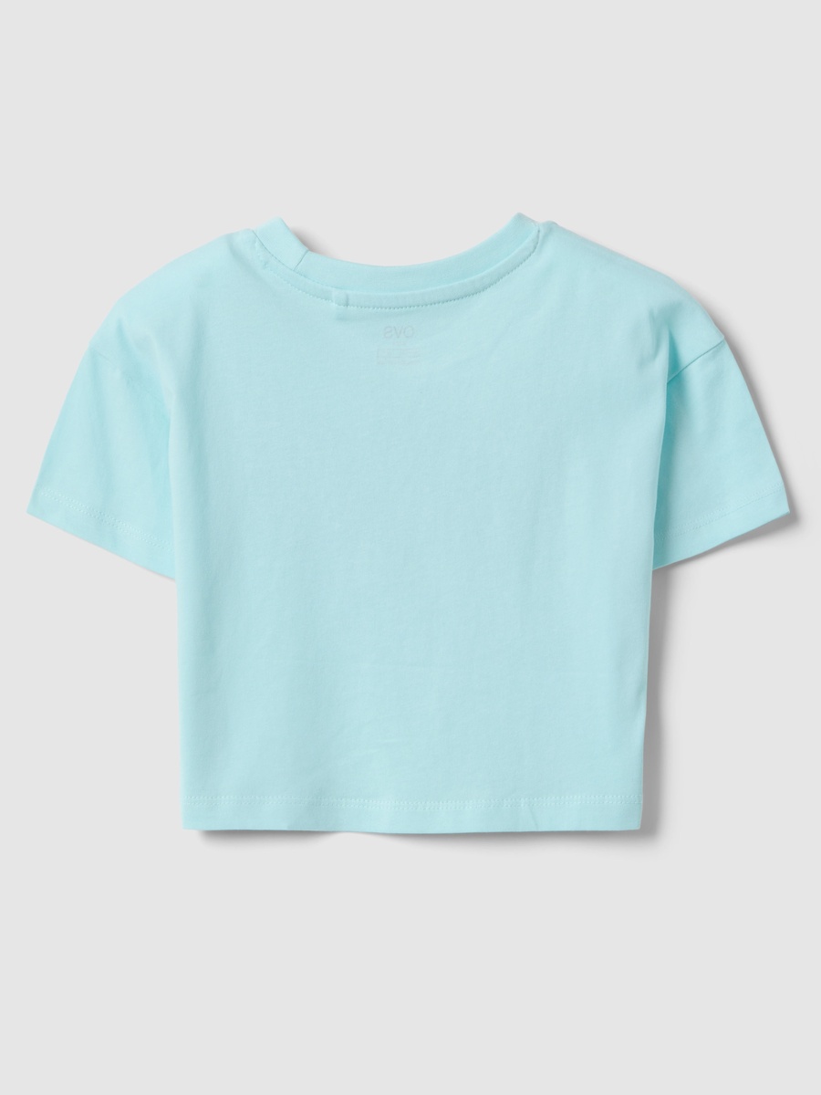 Blue Boxy Fit Pure Cotton Printed T-Shirt