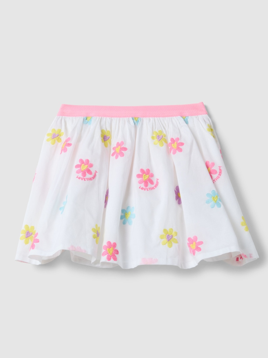 Floral Print Pure Cotton Regular Fit Skirt