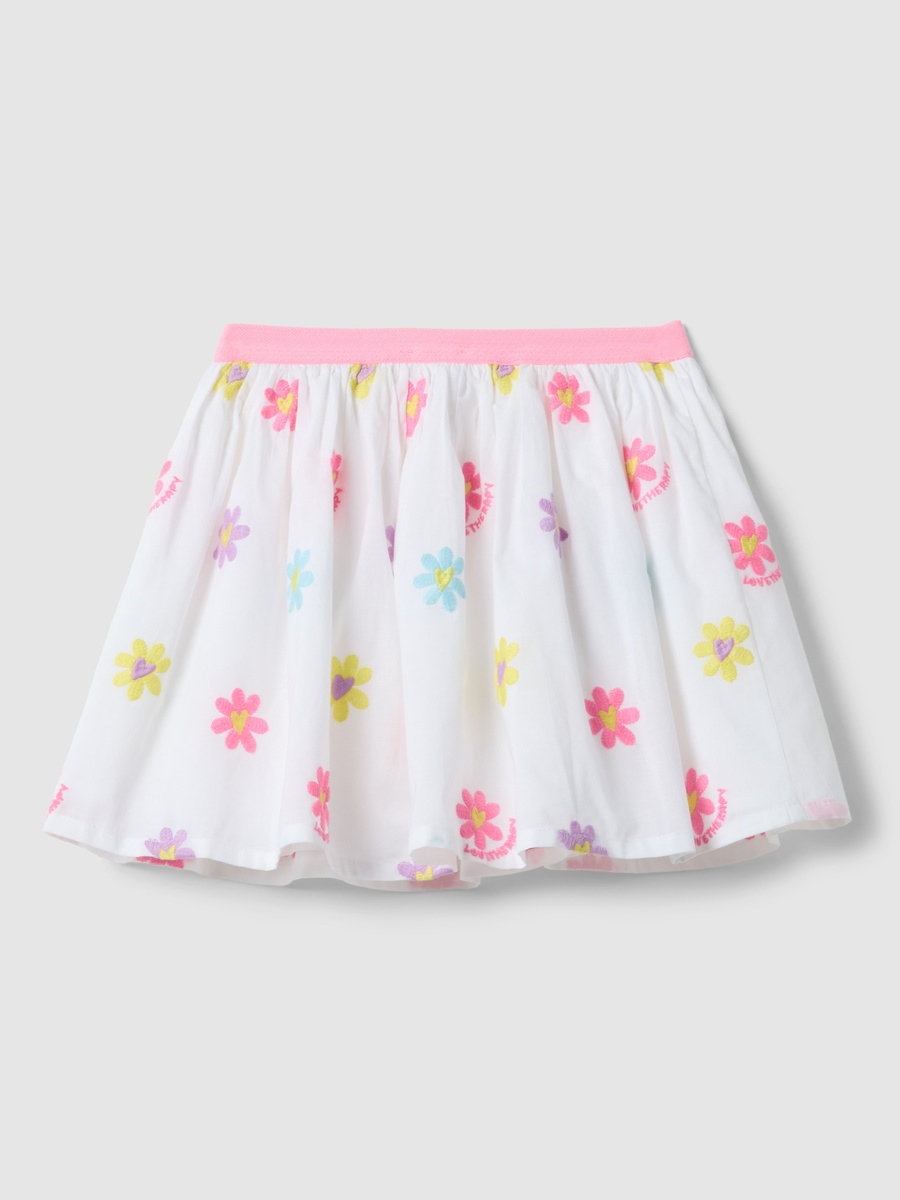 Floral Print Pure Cotton Regular Fit Skirt