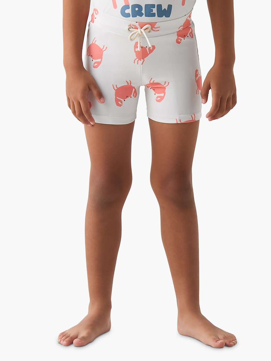 Boys Crab Print Rash Guard Set