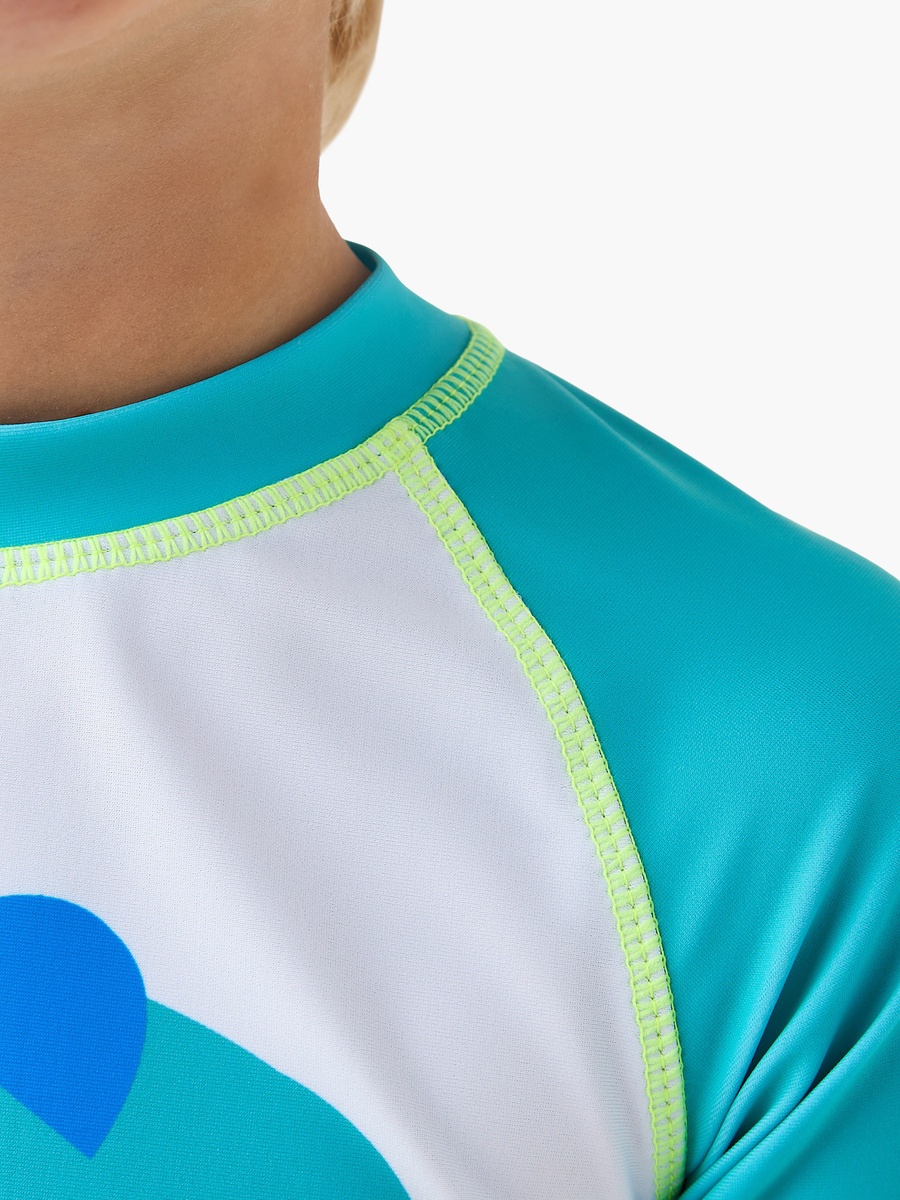 Boys Crocodile Print Rash Guard Set