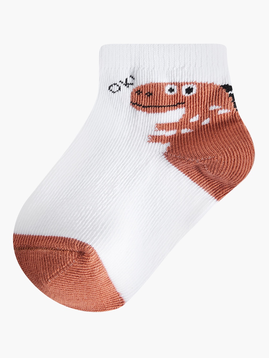 Pack of 7 Baby Boys Socks with Dinosaur Print