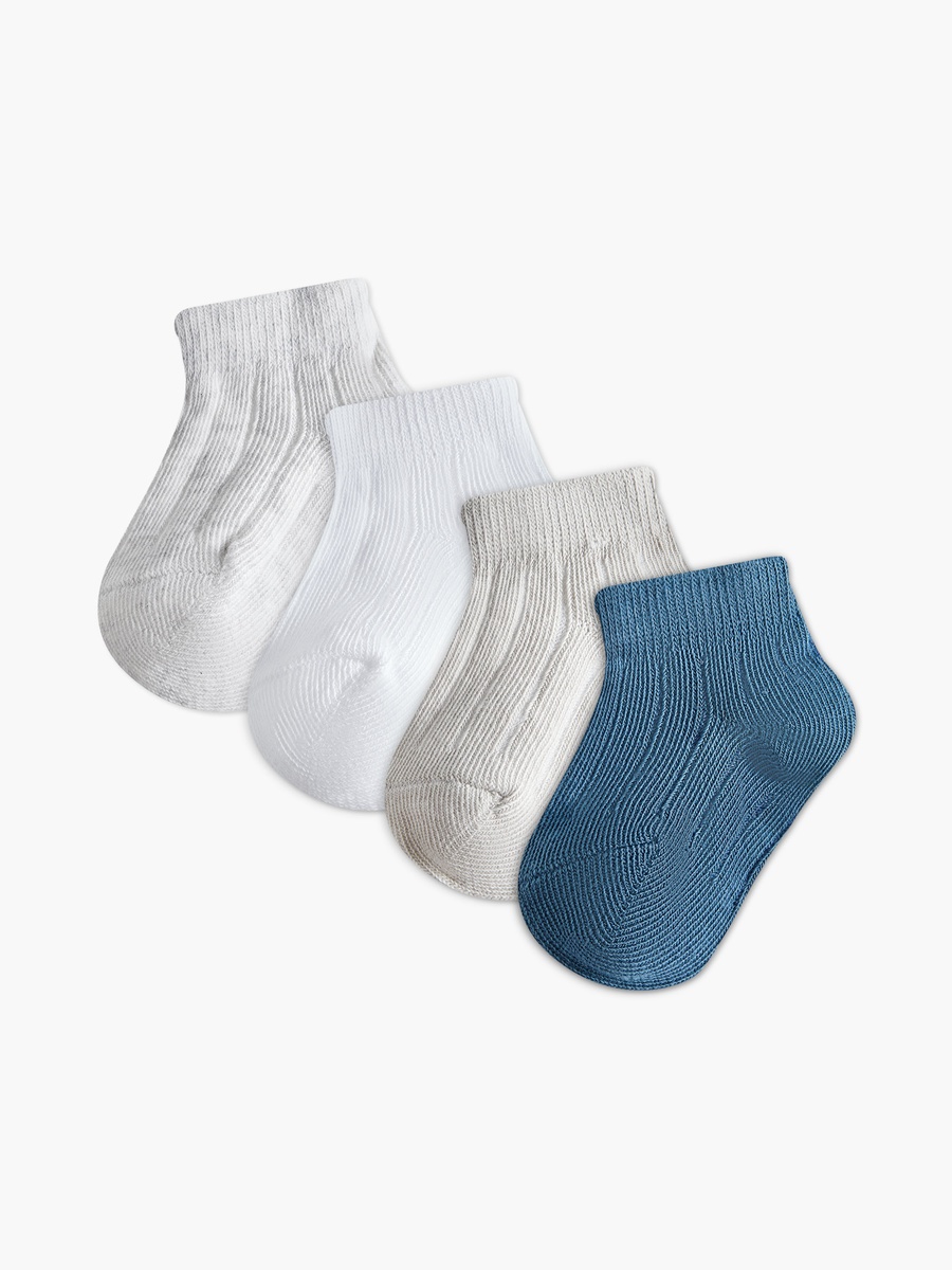 Textured Ankle Length Socks - Set of 4