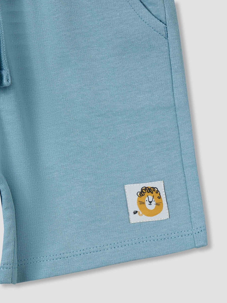 Crew Neck Short Sleeves T-Shirt and Shorts Set with Graphic Print