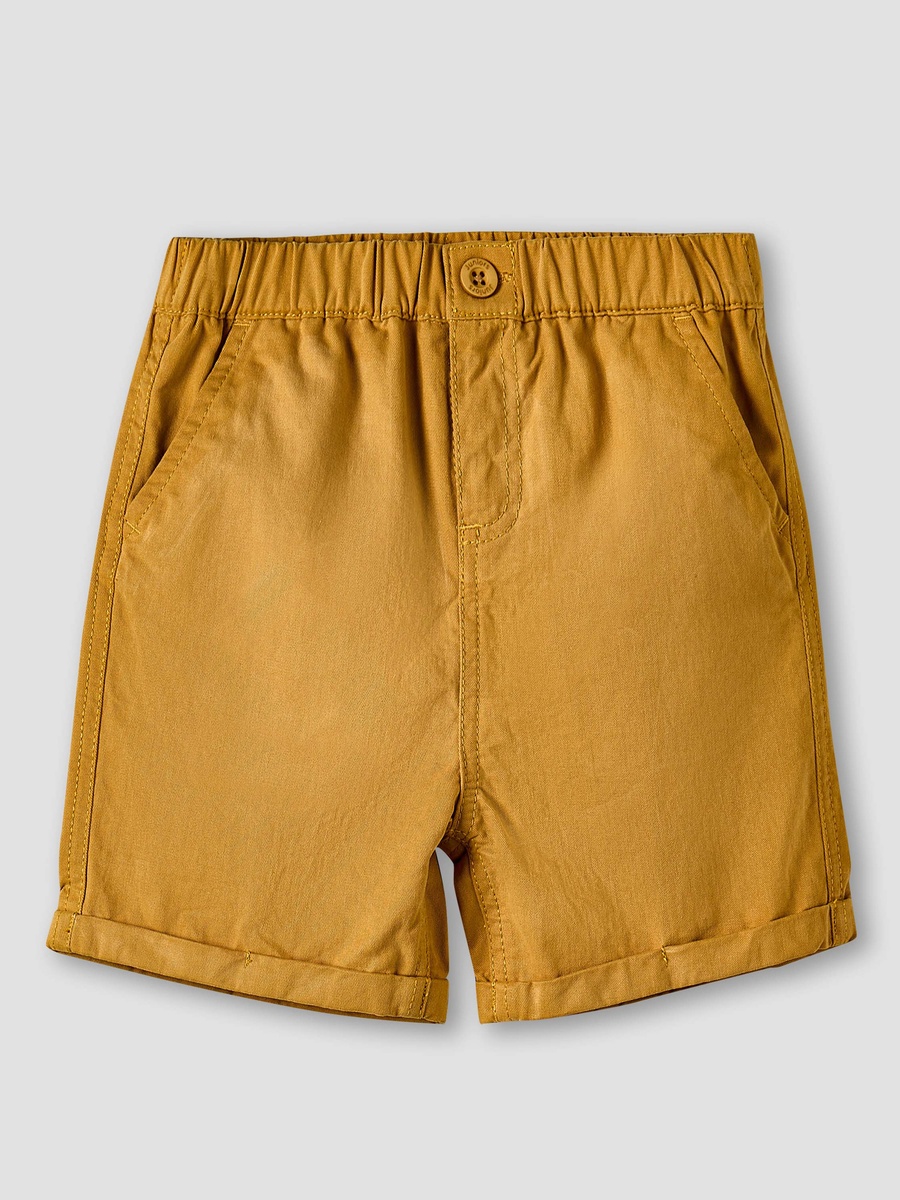 Camp Collar Short Sleeves Shirt and Shorts Set with Textured Design