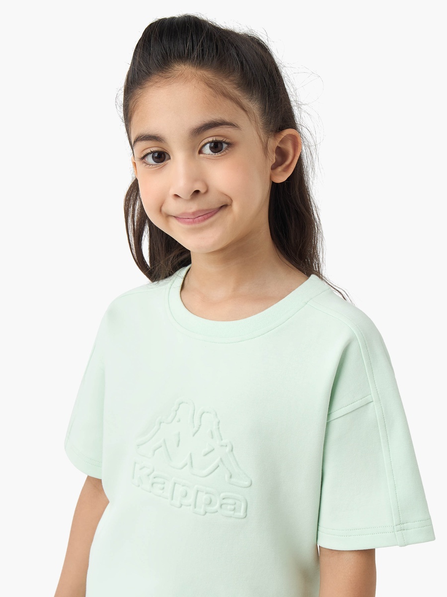 Kappa Crew Neck Short Sleeves T-Shirt and Shorts Set with Embossed Logo