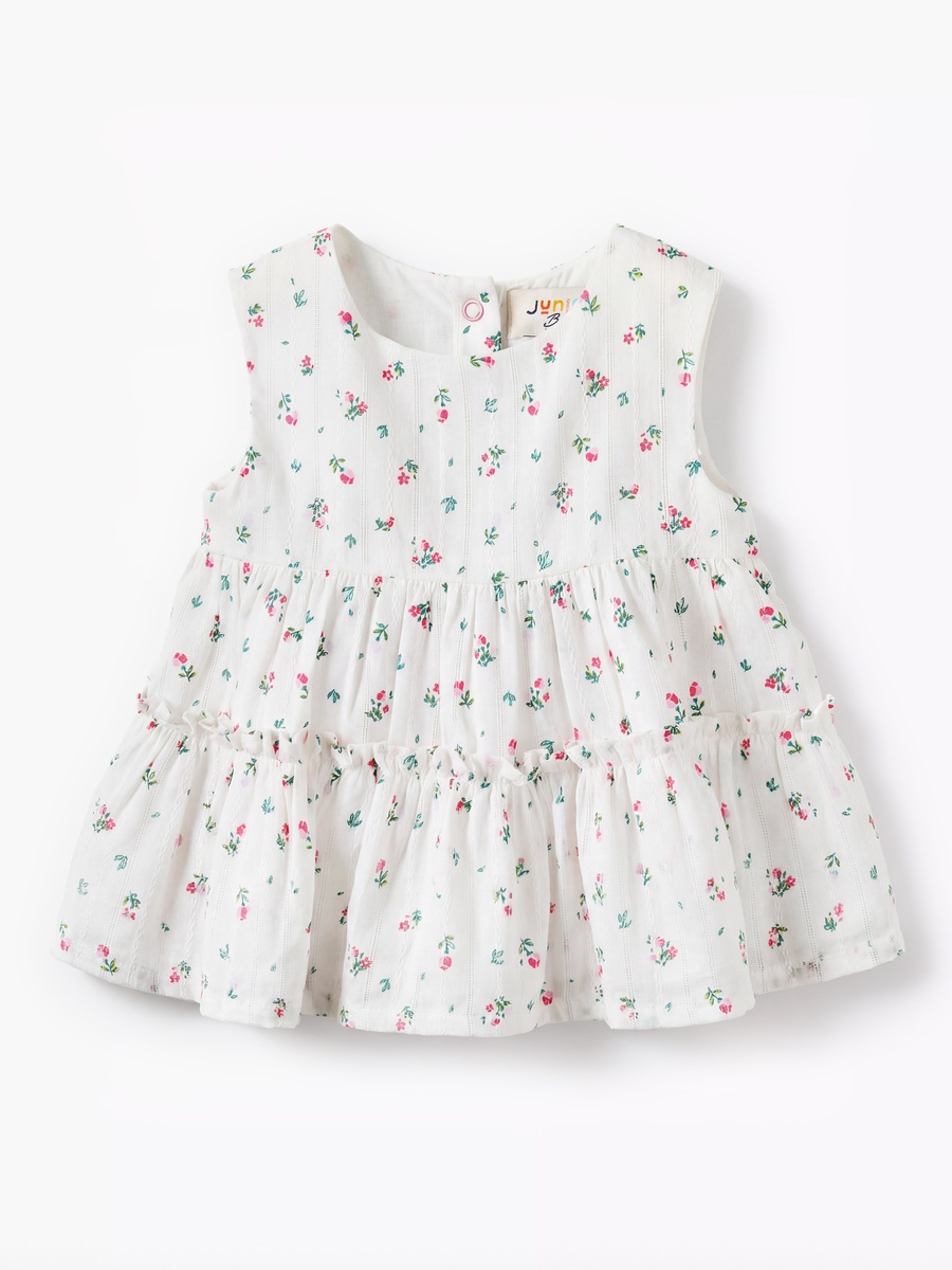 Round Neck Sleeveless Top and Shorts Set with Floral Print