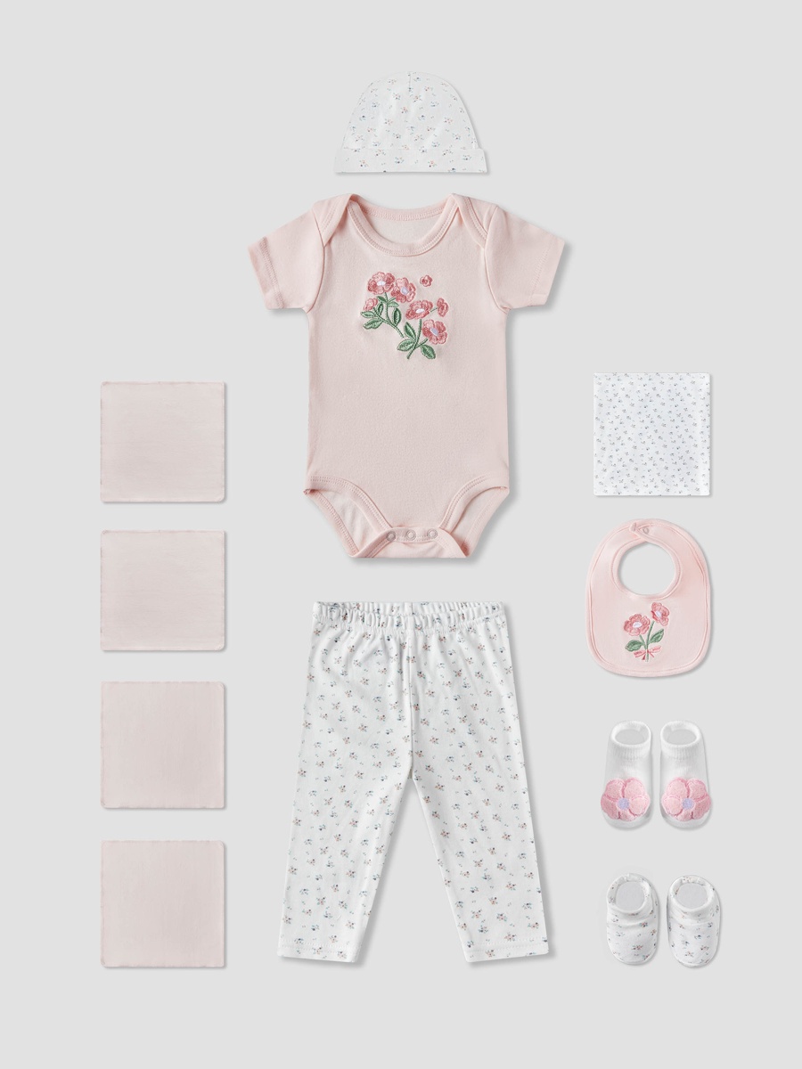 Set of 11 Clothing Gift Set with Floral Print