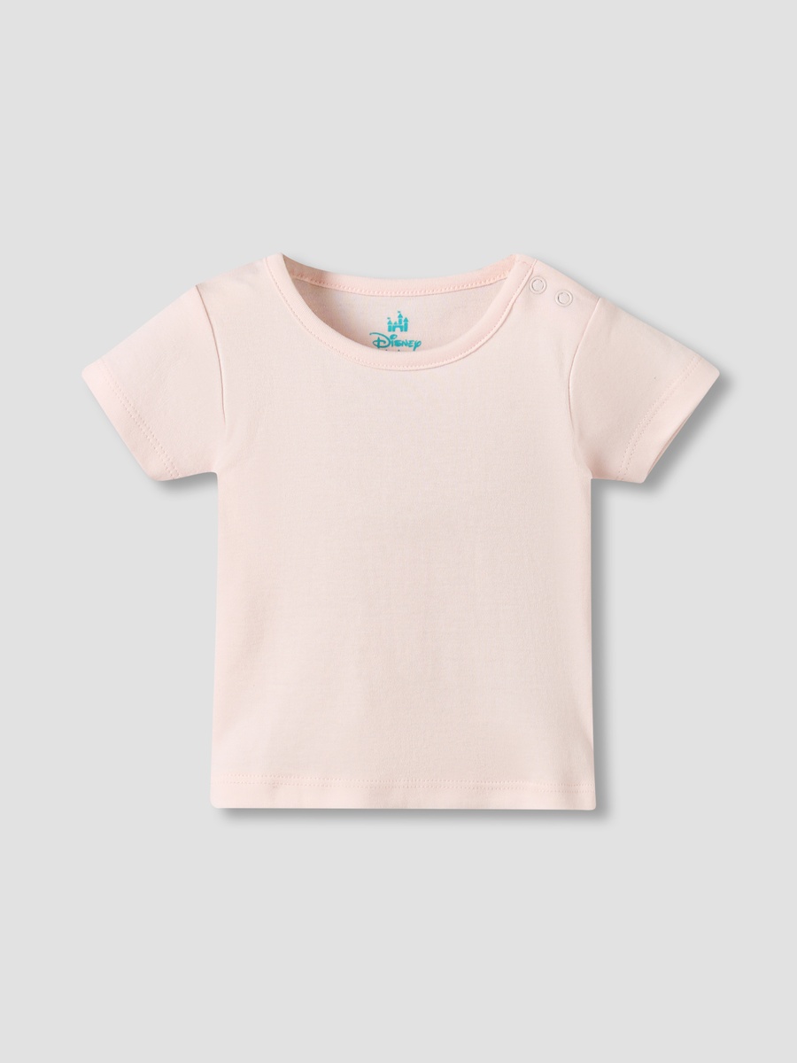 Round Neck Short Sleeves T-Shirt and Dungaree Set with Marie Print