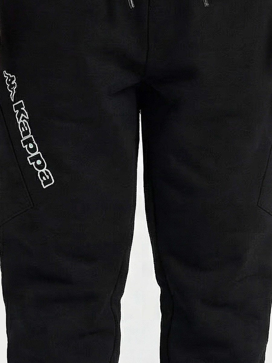 Elasticated Drawstring Waist Joggers with Logo Print