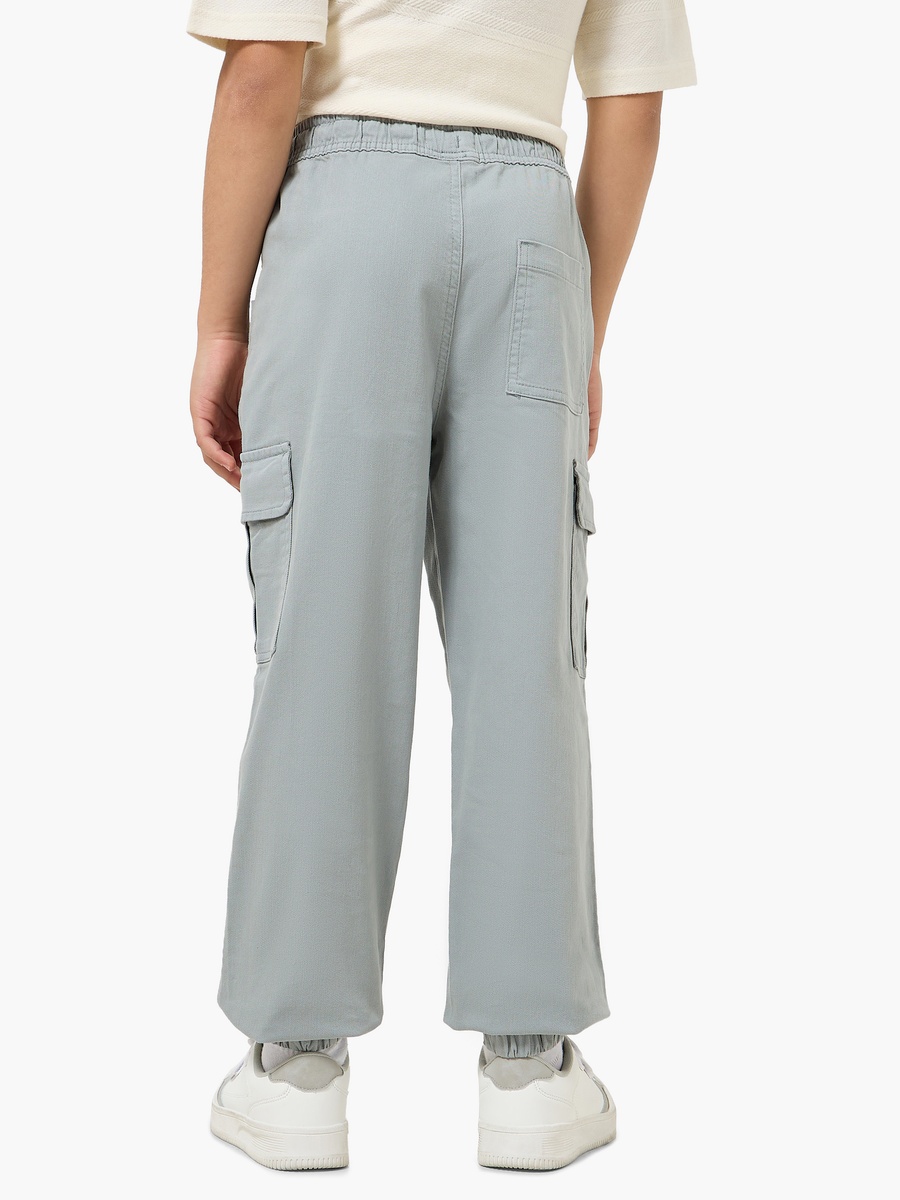 Trousers with Pockets and Elasticated Drawstring