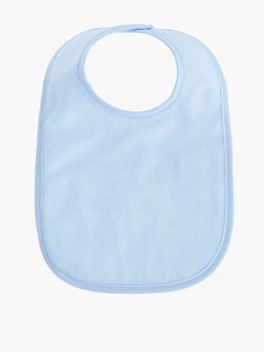 Solid Terry Bib with Hook and Loop Closure - Set of 5