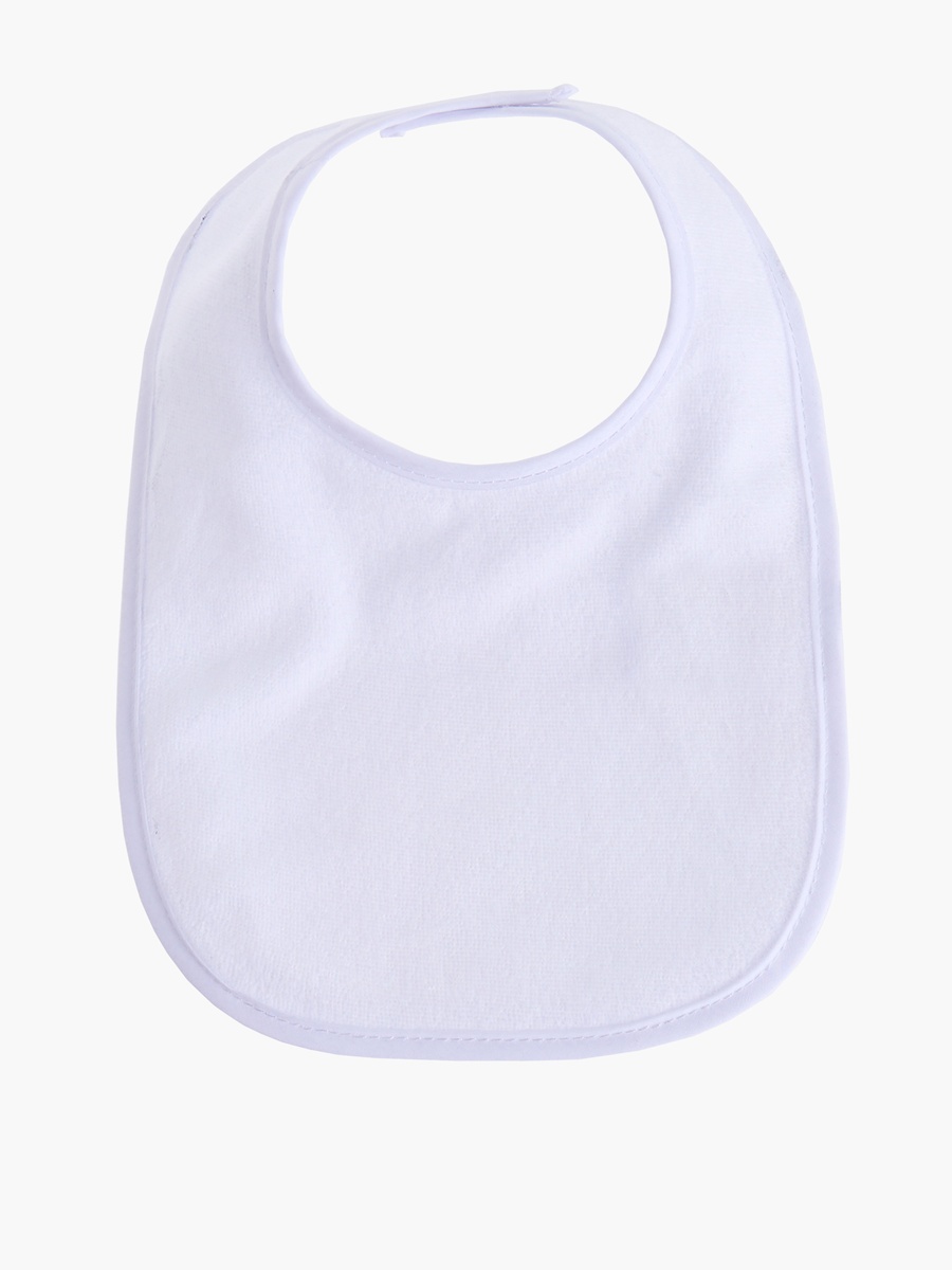Solid Terry Bib with Hook and Loop Closure - Set of 5