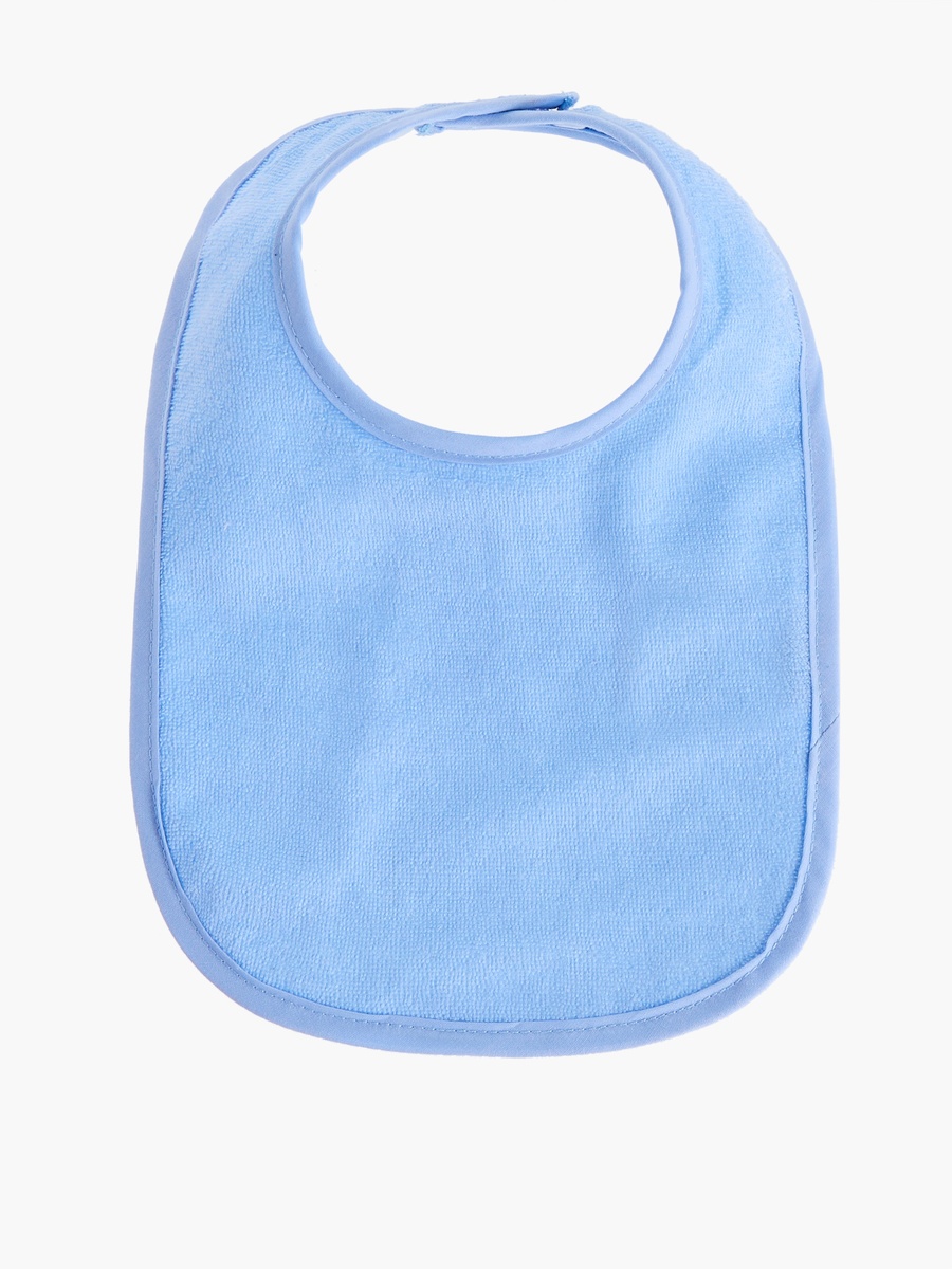 Solid Terry Bib with Hook and Loop Closure - Set of 5