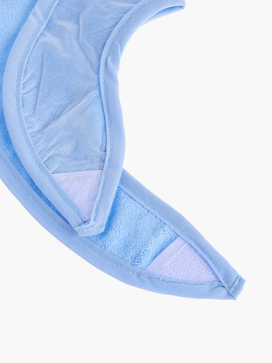 Solid Terry Bib with Hook and Loop Closure - Set of 5