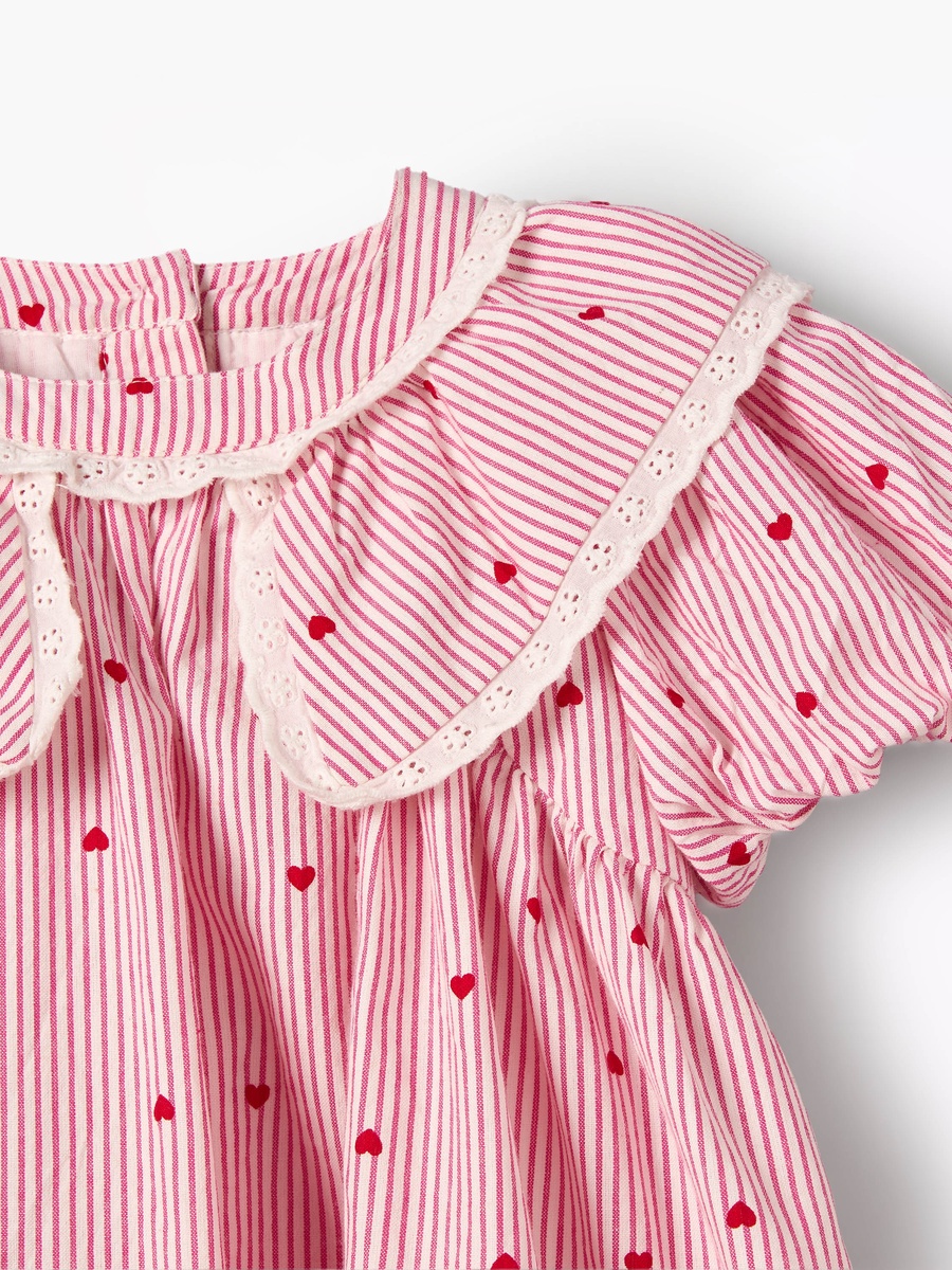 Collared Short Sleeve Dress with Bloomers